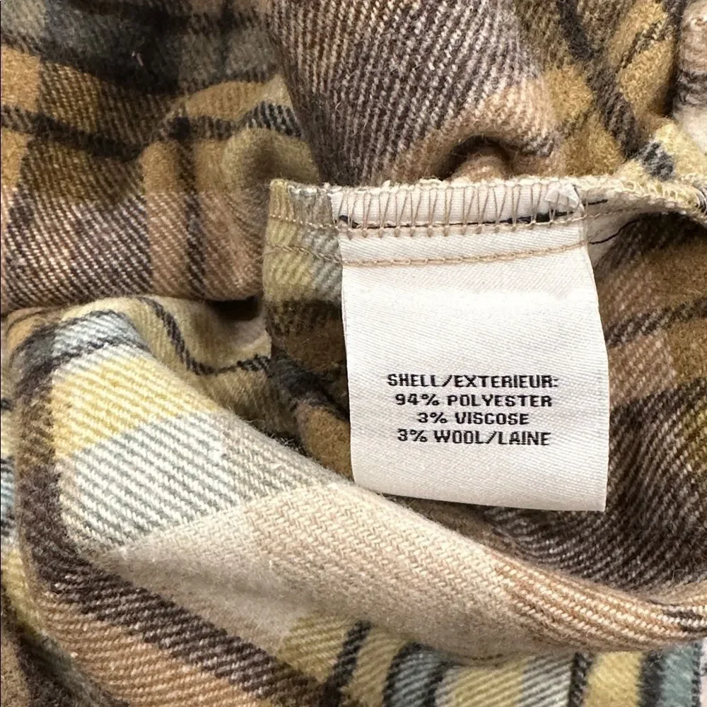 Bagatelle Collection Plaid Crop Jacket Women’s Large Wool Blend Shacket